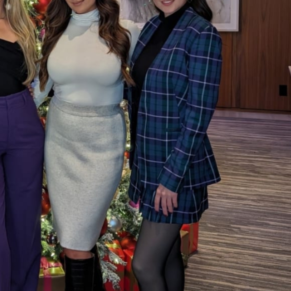 Suitable For Work Plaid Skirt